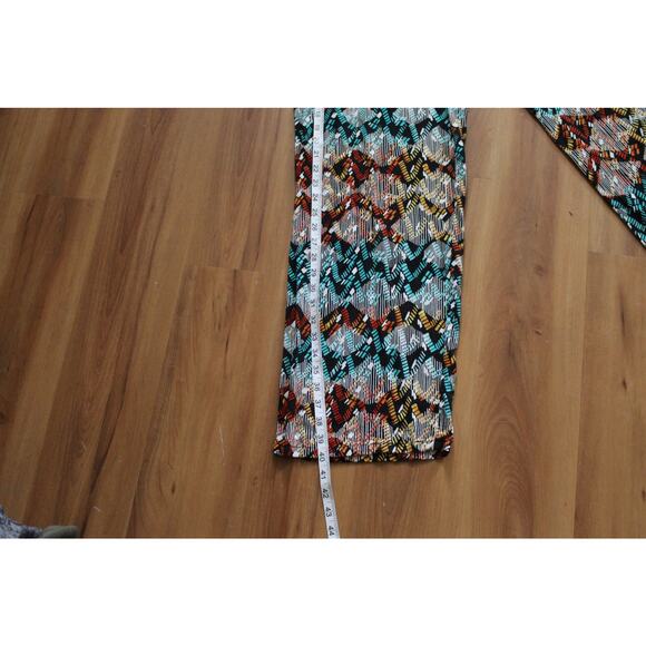 Women's Size Large AGB 100% Rayon Autumm colors Elastic Waist Band - Picture 9 of 11